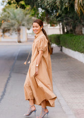 Ayanna Dress In Organic Cotton Poplin